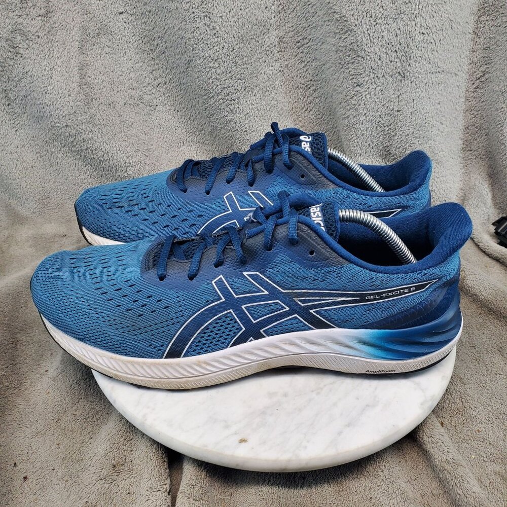Asics Shoes Mens Size 11.5 Blue Textile Gel-Excite 8 Athletic Sneakers *Read*